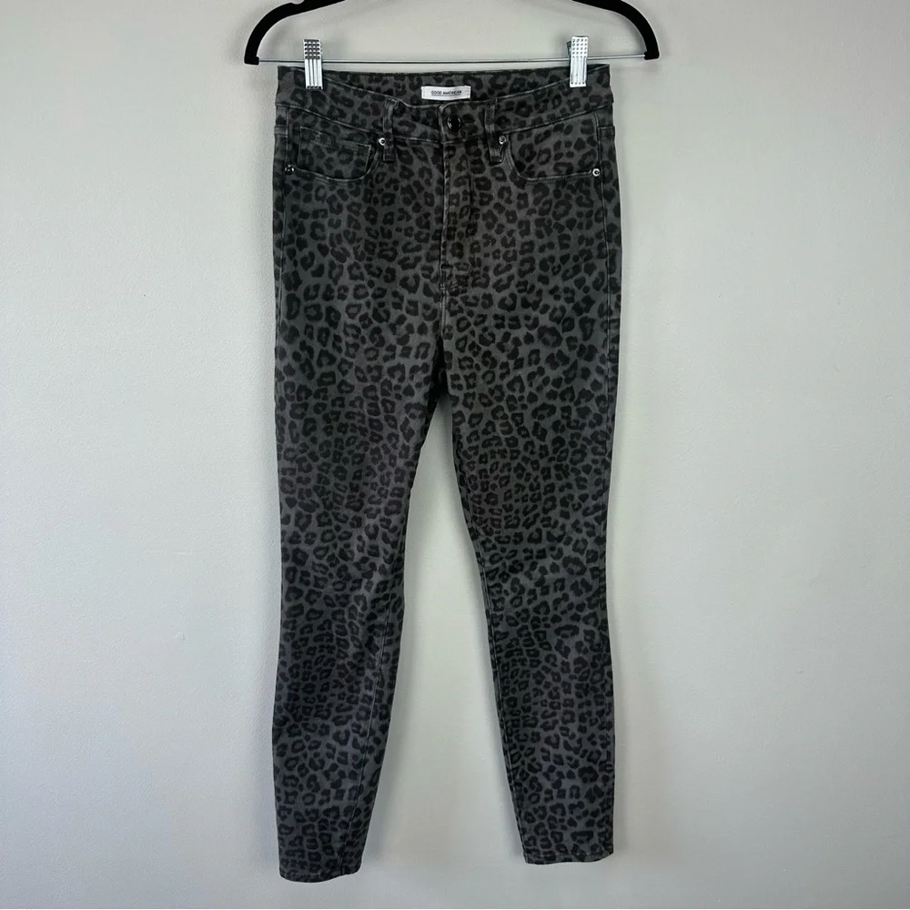 Good American Good Legs Animal Print Jeans - Picture 3 of 10
